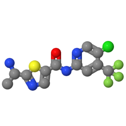 (R)-2-(1-氨基乙基)-N-(5-氯-4-(三氟甲基)吡啶-2-基)噻唑-5-甲酰胺；1095823-62-3