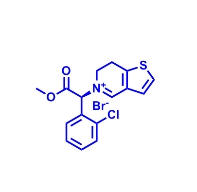 1396607-49-0  (S)-5-(1-(2-氯苯基)-2-甲氧基-2-氧代乙基)-6,7-二氢噻吩并[3,2-c]吡啶-5-鎓溴化物
