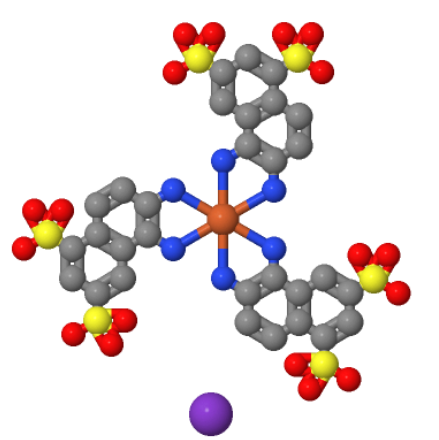 1,2-二氨基萘-5,7-二磺酸,三(5,6-二氨基-1,3-萘二磺酸)铁络合物钾盐；85187-44-6
