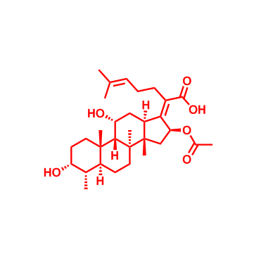 (Z)-2-((3R,4S,5S,8S,9S,10S,11R,13R,14S,16S)-16-乙酰氧基-3,11-二羟基-4,8,10,14-四甲基十二氢-1H-环戊烷并[a]菲-17(2H,10H,14H)-亚基)-6-甲基庚-5-烯酸 