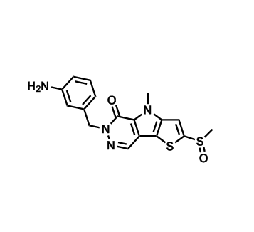 6-(3-氨基苄基)-4-甲基-2-(甲基亚磺酰基)-4H-噻吩并[2',3':4,5]吡咯并[2,3-d]哒嗪-5(6H)-酮