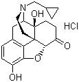 CAS 登录号：16676-29-2, 盐酸纳曲酮, 17-环丙基甲基-4,5-环氧-3,14-二羟基吗啡喃-6-酮盐酸盐