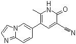 CAS 登录号：106730-54-5, 奥普力农, 1,2-二氢-5-咪唑并[1,2-a]吡啶-6-基-6-甲基-2-氧代-3-吡啶甲腈