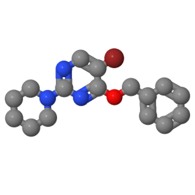 4-苄氧基-5-溴-2-( 1-哌啶)嘧啶;885952-22-7