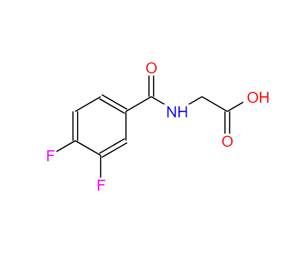 N-（3，4-二氟苯甲酰基）甘氨酸