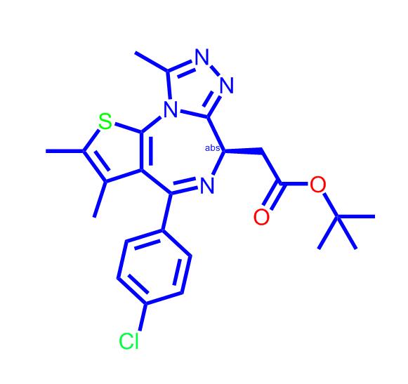 (R)-(-)2-(4-(4-氯苯基)-2,3,9-三甲基-6H-噻吩并[3,2-f][1,2,4]三唑并[4,3-a][1,4]二氮杂环庚烷-6-基)乙酸叔丁酯1268524-71-5