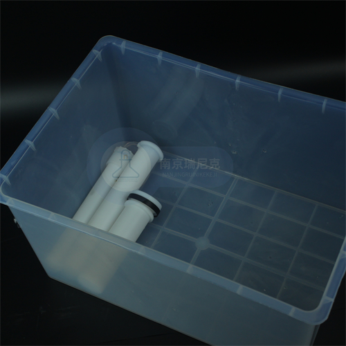 半导体用一体成型PFA清洗槽耐受氢氟酸塑料带盖酸缸15L