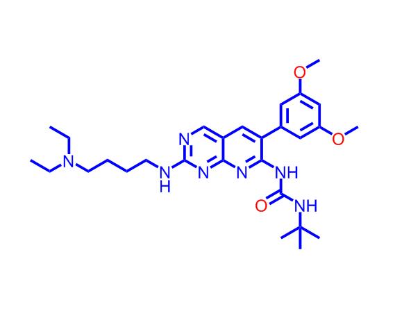 N - [2 - [4 - (二乙氨基)丁基]氨基-6 - (3,5 - 二甲氧基苯基)吡啶并[2,3 - D - 7 -嘧啶基] - N' - (1,1 - 二甲基)脲219580-11-7