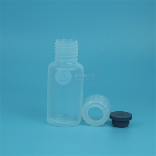 半透明125ml插针式PFA取样瓶带硅胶塞适用于半导体实验