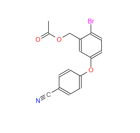 2-溴-5-(4-氰基苯氧基)乙酸苄酯