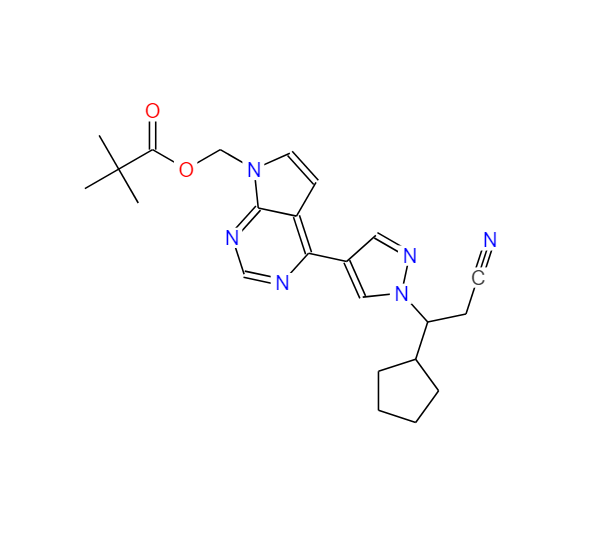 (4-(1-(2-氰基-1-环戊基乙基)-1H-吡唑-4-基)-7H-吡咯并[2,3-D]嘧啶-7-基)特戊酸甲酯