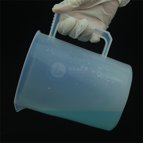 透明带把手PFA烧杯2L方便拿取耐酸碱可清洗小型器皿