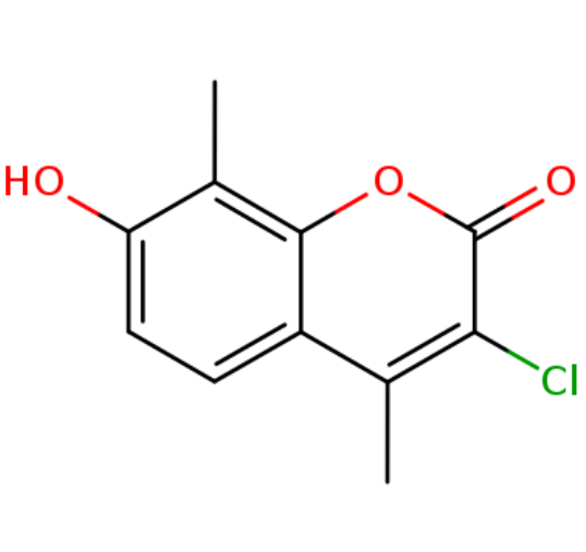 7-hydroxy-4,8-dimethyl-3-chlorocoumarin
