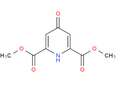 4-羟基-2,6-吡啶二甲酸二甲酯,4-羟基吡啶-2,6-二甲酸二甲酯,Dimethyl 4-Hydroxy-2,6-pyridinedicarboxylate,19872-91-4,可提供公斤级，按需分装！