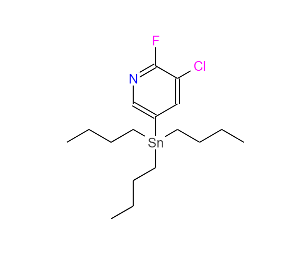 3-氯-2-氟-5-(三丁基锡烷基)吡啶