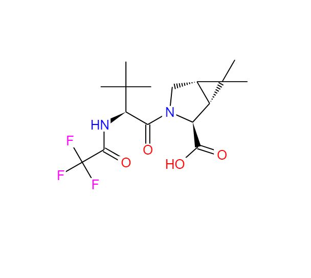 (1R,2S,5S)-3-((S)-3,3-二甲基-2-(2,2,2-三氟乙酰胺基)丁酰基)-6,6-二甲基-3-氮杂双环[3.1.0]己烷 -2-羧酸