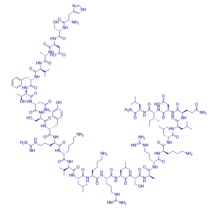 (Lys15,Arg16,Leu27)人肠血管活性肽/201995-58-6/(Lys15,Arg16,Leu27)-VIP (1-7)-GRF (8-27)