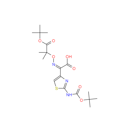 2-(((1-(叔丁氧基)-2-甲基-1-氧丙烷-2-基)氧基)亚氨基)-2-(2-((叔丁氧基羰基)氨基)噻唑-4 -基)乙酸