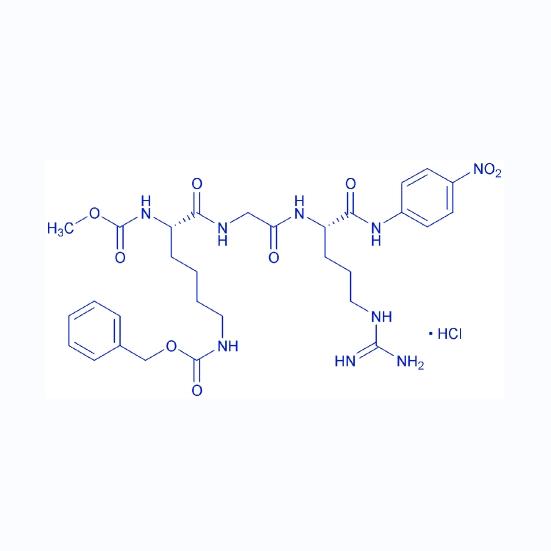 Methoxycarbonyl-Lys(Z)-Gly-Arg-pNA 96559-87-4.png