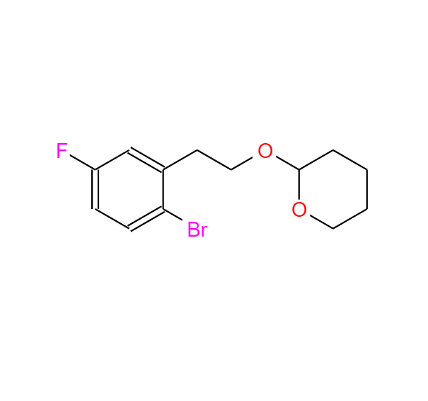 2H-Pyran, 2-[2-(2-bromo-5-fluorophenyl)ethoxy]tetrahydro-