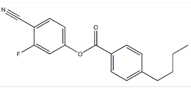 丁基苯甲酸对3-氟4-氰基苯酚酯，4-丁基苯甲酸-3-氟-4-氰基苯酯，86776-52-5，3-fluoro-4-cyanophenyl 4'-butylbenzoate，室温密封储存，可提供大数量，按需分装！
