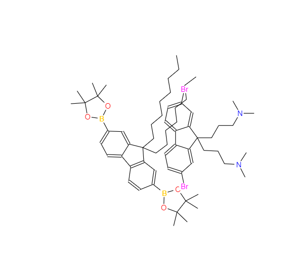 PFN-DOF; Poly[(9,9-bis(3￠-(N,N-diMethylaMino)propyl)-2,7-fluorene)-alt-2,7-(9,9-dioctylfluorene) 673474-74-3