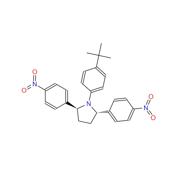 (2S,5S)-1-(4-叔丁基)苯基)-2,5-二(4-硝基苯)吡咯烷