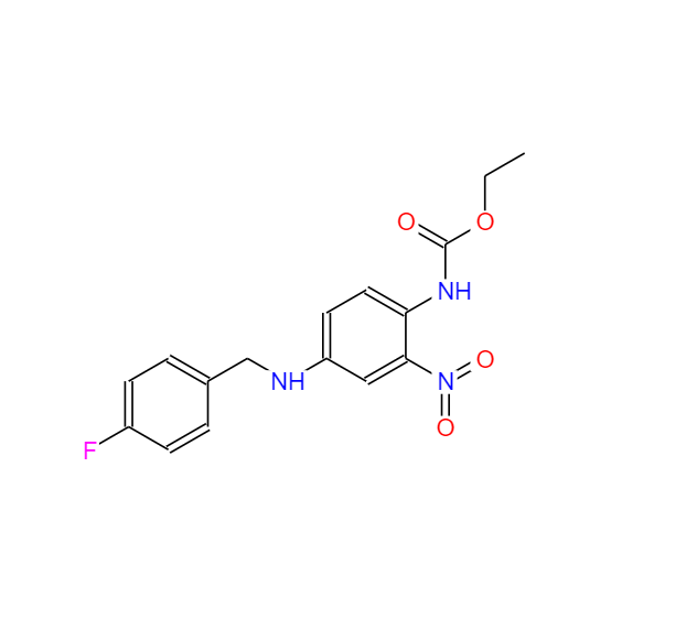 2-乙氧羰基氨基-5-(4-氟苄基氨基)硝基苯