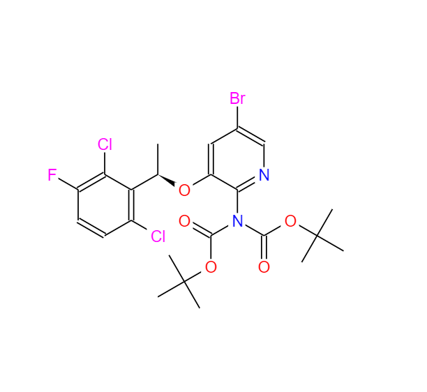 (R)-5-溴-N,N-二-(叔丁氧基羰基)-3-(1-(2,6-二氯-3-氟苯基)甲氧基)吡啶-2-胺