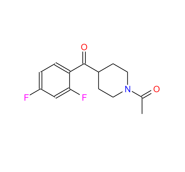 1-乙酰基-4-(2',4'-二氟苯甲酰基)哌啶