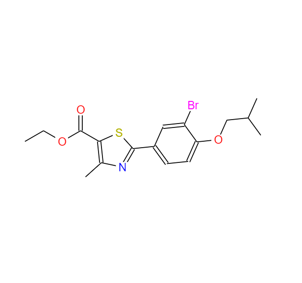2-(3-溴-4-异丁氧基苯基)-4-甲基噻唑-5-甲酸乙酯