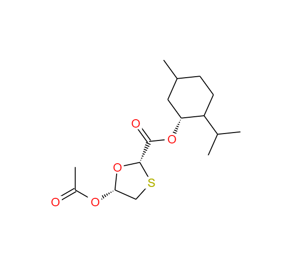 (1R,2S,5R)-2-异丙基-5-甲基环己基(2R,5S)-5-乙酰氧基-1,3-恶噻戊环-2-羧酸酯