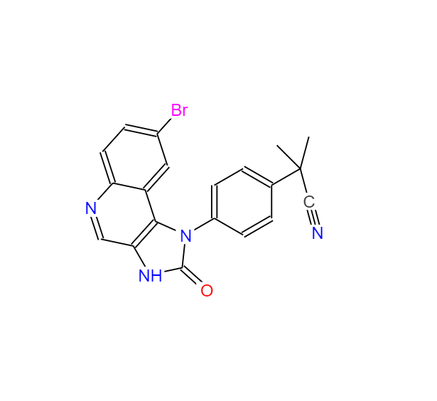 2-[4-(8-溴-2-氧代-2,3-二氢咪唑并[4,5-C]喹啉-1-基)苯基]-2-甲基丙腈