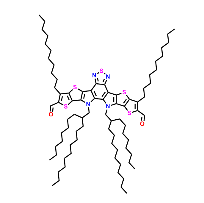 12,13-二氢-12,13-双(2-辛基十二烷基)-3,9-双十一烷基二噻吩并[2′′,3′′:4′,5′]噻吩并[2′,3′:4,5]吡咯并[3,2-e:2′,3′-g][2,1,3]苯并噻二唑-2,10-二甲醛