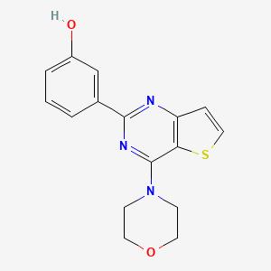 3-(4-Morpholin-4-ylthieno[3,2-d]pyrimidin-2-yl)phenol.png