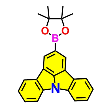 2-(4,4,5,5-四甲基-1,3,2-二氧杂硼杂环戊烷-2-基)吲哚并咔唑 ；1369369-44-7