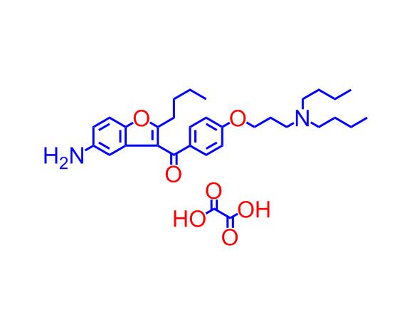 (5-氨基-2-丁基-3-苯并呋喃基)[4-[3-(二丁基氨基)丙氧基]苯基]甲酮二草酸盐500791-70-8