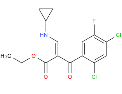 (Z)-3-环丙基氨基-2-(2,4-二氯-5-氟-苯甲酰基)-丙烯酸 乙酯，86483-53-6，可提供大包装，按需分装！
