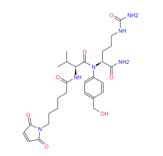 N-[6-(2,5-二氢-2,5-二氧代-1H-吡咯-1-基)-1-氧代己基]-L-缬氨酰-N5-(氨基甲酰基)-N-[4-(羟甲基)苯基]-L-鸟氨酰胺 159857-80-4