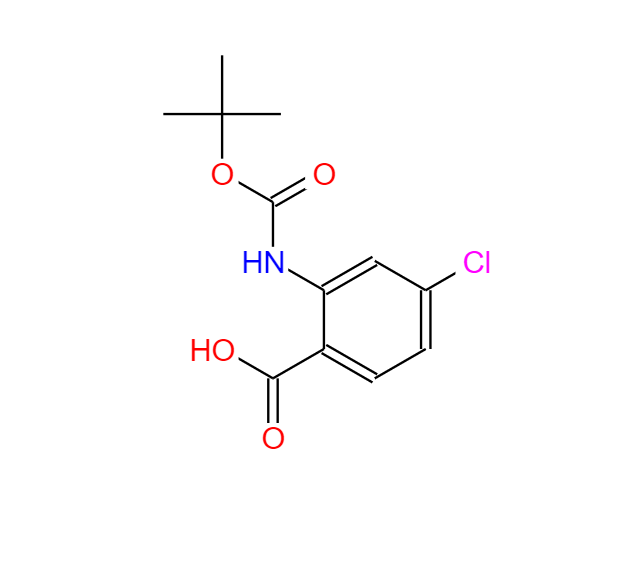 2-叔丁氧羰氨基-4-氯苯甲酸
