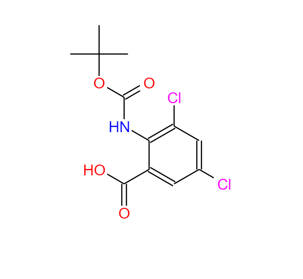 2-叔丁氧基羰氨基-3,5-二氯苯甲酸