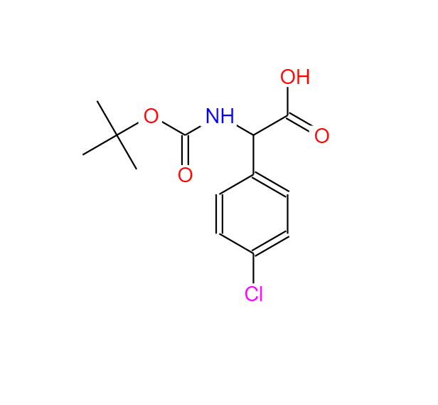 N-叔丁氧羰基氨基-(4-氯苯基)乙酸