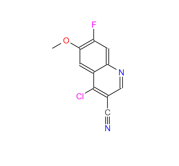 4-氯-6-甲氧基7-氟-喹啉-3-甲腈