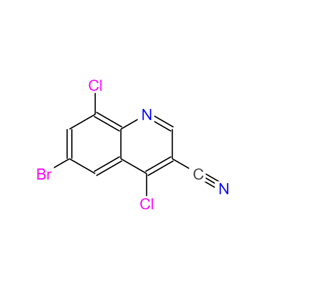 4,8-二氯-6-溴-喹啉-3-甲腈