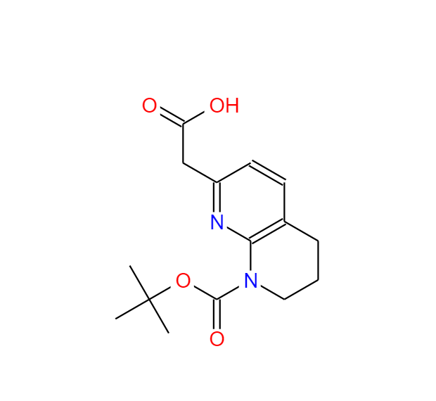 1-N-叔丁氧羰基-3,4-二氢-1,8-萘啶-7(2H)-乙酸