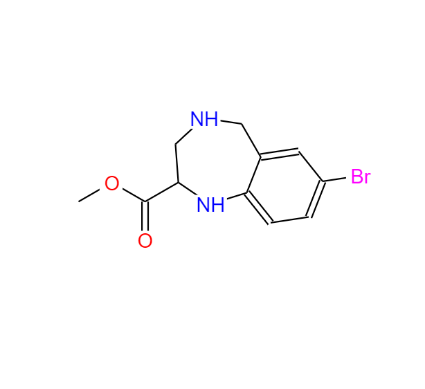 7-溴-2,3,4,5-四氢-1H-苯并[1,4]-氮杂哌嗪-2-甲酸甲酯 672309-91-0