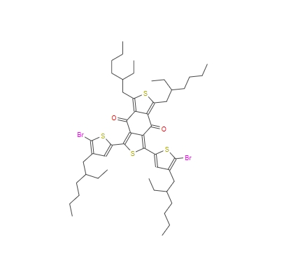 1,3-双[(5-溴-4-(2-乙基己基)噻吩-2-基]-5,7--双(2-乙基己基)苯并[1,2-C:4,5-C]二噻吩-4,8-二酮 1439937-07-1