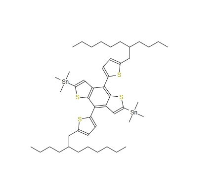 (4,8-双(5-(2-丁基辛基)噻吩-2-基)苯并[1,2-b:4,5-b']二噻吩-2,6-二基)二(三甲基锡烷) 1402460-13-2
