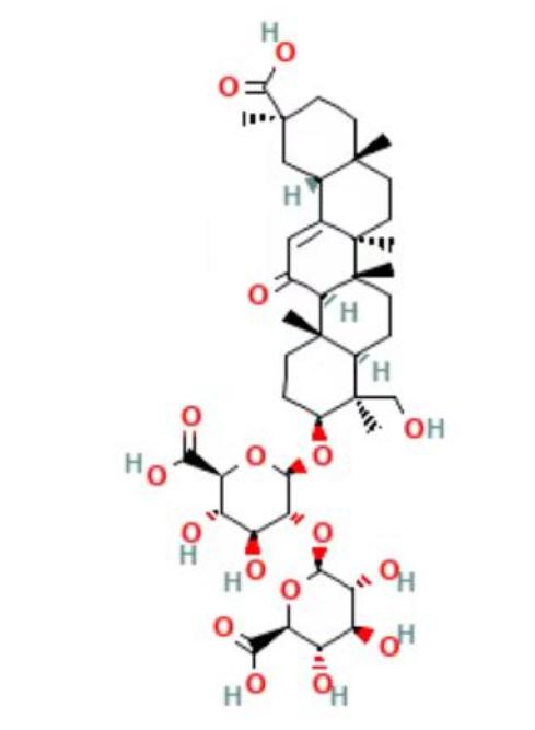 甘草皂苷G2（24-氢氧甘草甜素)，118441-84-2，Licoricesaponin G2;  24-hydroxyglycyrrhizin。