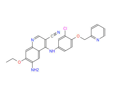 6-氨基-4-(3-氯-4-(吡啶-2-取代甲氧基)苯胺)-7-乙氧基喹啉-3-甲腈